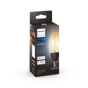 Bombilla Philips HUE Vintage White Ambiance Vela E14 Pack Individual Zigbee & BT