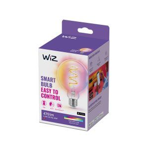 Bombilla WiZ Filamento Claro Globo G95 Color E27 Pack Individual Philips Wifi Con tecnología SpaceSense