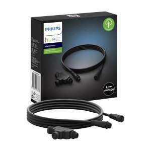 Philips HUE Cable Low Volt Extensión Negro 2,5 Mts + Conector