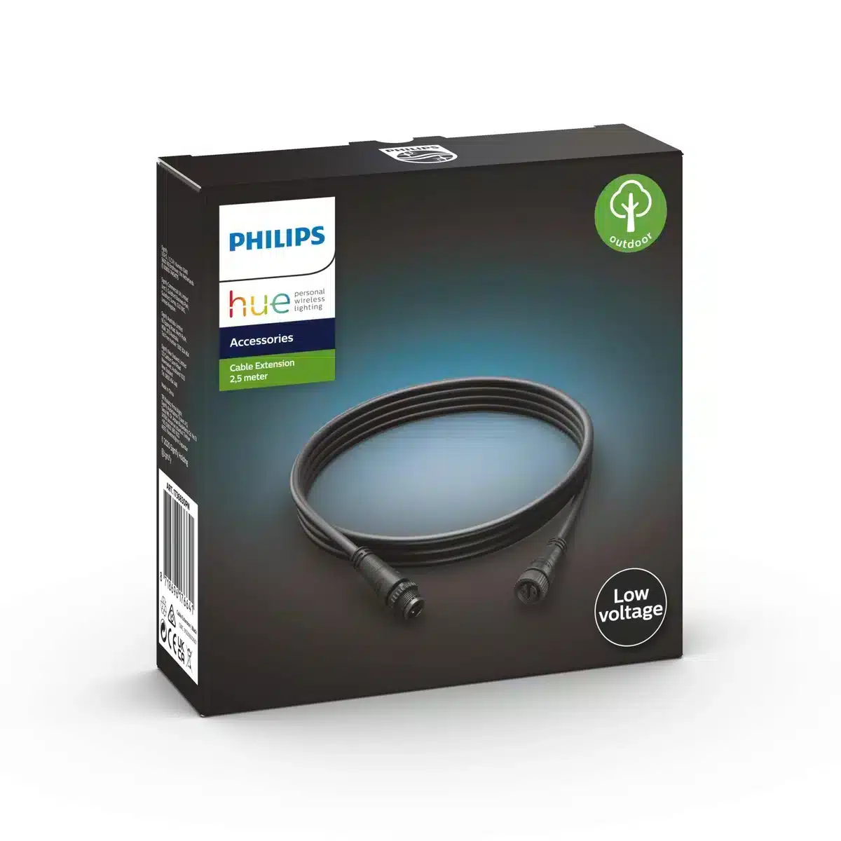 Philips HUE Cable Low Volt Extensión Negro 2 Mts