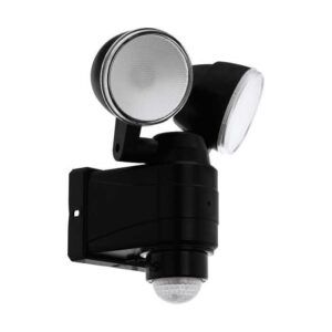 Aplique Pared Casabas Sensor Negro