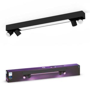 Foco Philips HUE Centris W&C 4+1 Negro Zigbee & BT
