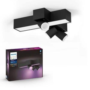 Foco Philips HUE Centris W&C 3+1 Cross Negro Zigbee & BT