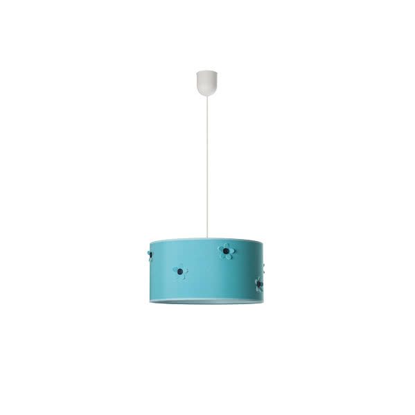 Colgante Infantil Botón Azul Turquesa