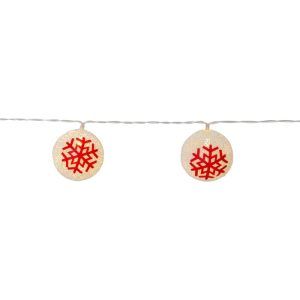 Guirnalda Bolas Luz Navidad Ornament Rojo Led