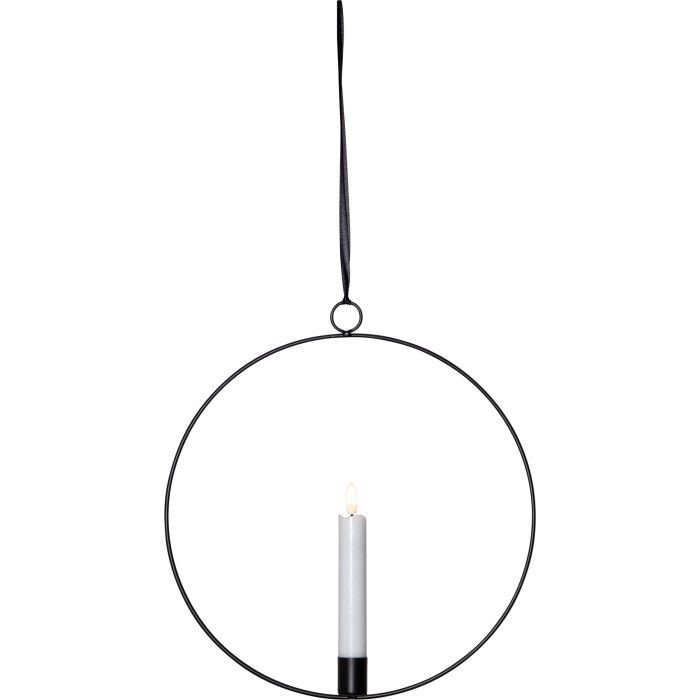 Colgante Techo Flamme Ring Negro Luces Navidad