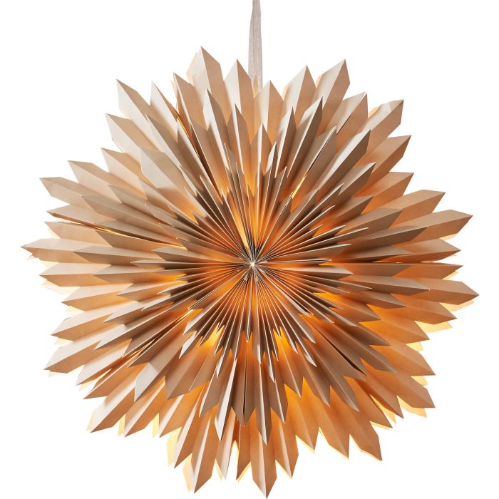 Colgante Techo Flor Ice Beige Luces Navidad