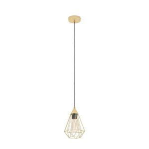 Lámpara Tarbes Oro Colgante 1L Mini Eglo
