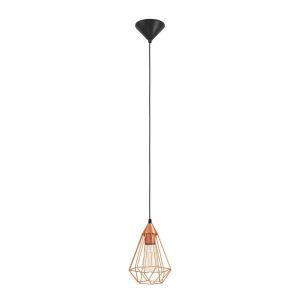 Lámpara Tarbes Cobre Colgante 1L Mini Eglo
