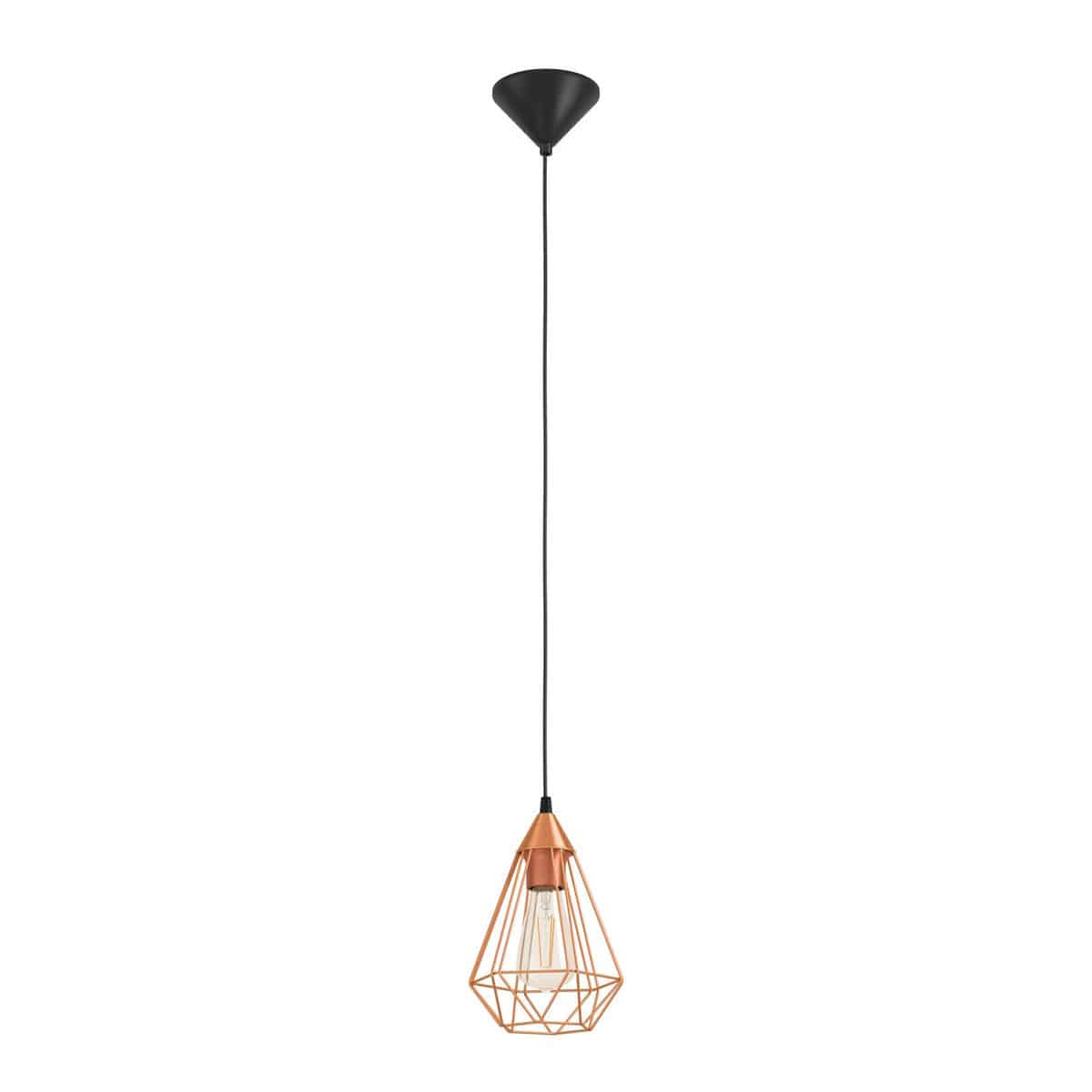 Lámpara Tarbes Cobre Colgante 1L Mini Eglo