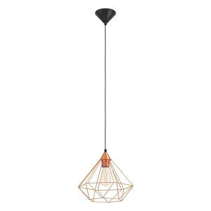 Lámpara Tarbes Cobre Colgante 1L Eglo