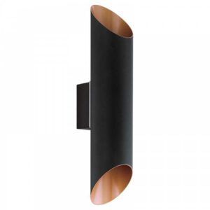 Aplique Pared Agolada Led Negro