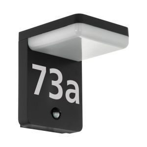 Aplique Pared Amarosi Negro Sensor