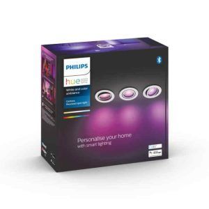 Empotrable Centura Philips HUE White&Color Redondo Blanco Pack Triple Zigbee & BT