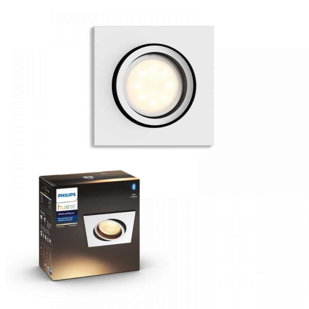 Empotrable Milliskin Philips HUE Ambiance Cuadrado Blanco Zigbee & BT