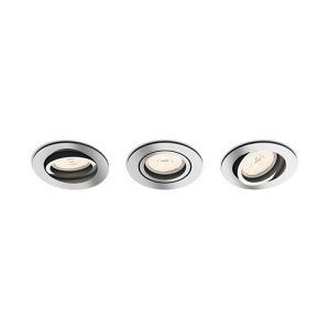 Empotrable LED Donegal Redondo Cromo Pack 3 Philips