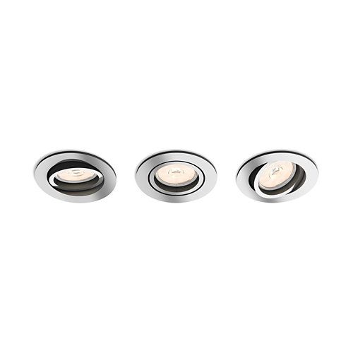 Empotrable LED Donegal Redondo Cromo Pack 3 Philips