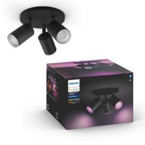 Foco Philips HUE Fugato W&C 3L Negro Zigbee & BT