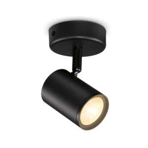 Lámpara Foco Imageo Ambiance Negro 1L Philips WiZ Wifi Con tecnología SpaceSense
