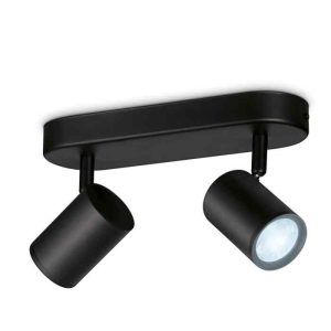 Lámpara Foco Imageo Ambiance Negro 2L Philips WiZ Wifi Con tecnología SpaceSense