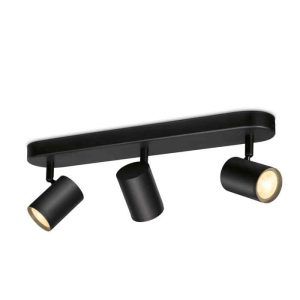 Lámpara Foco Imageo Ambiance Negro 3L Philips WiZ Wifi Con tecnología SpaceSense