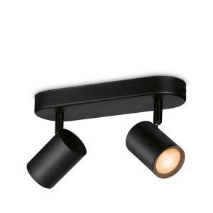 Lámpara Foco Imageo Color Negro 2L Philips WiZ Wifi Con tecnología SpaceSense