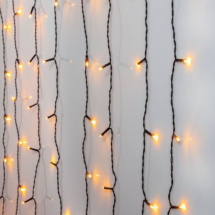 Cortina Luz Navidad Golden Warm IP44