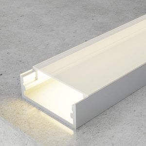 Perfil Especial Tira LED con Difusor Superficie Mini Gris