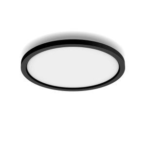 Aurelle Plafón Redondo Philips HUE Ambiance Negro Zigbee & BT