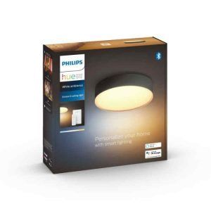 Enrave S Plafón Philips HUE Ambiance Negro Zigbee & BT