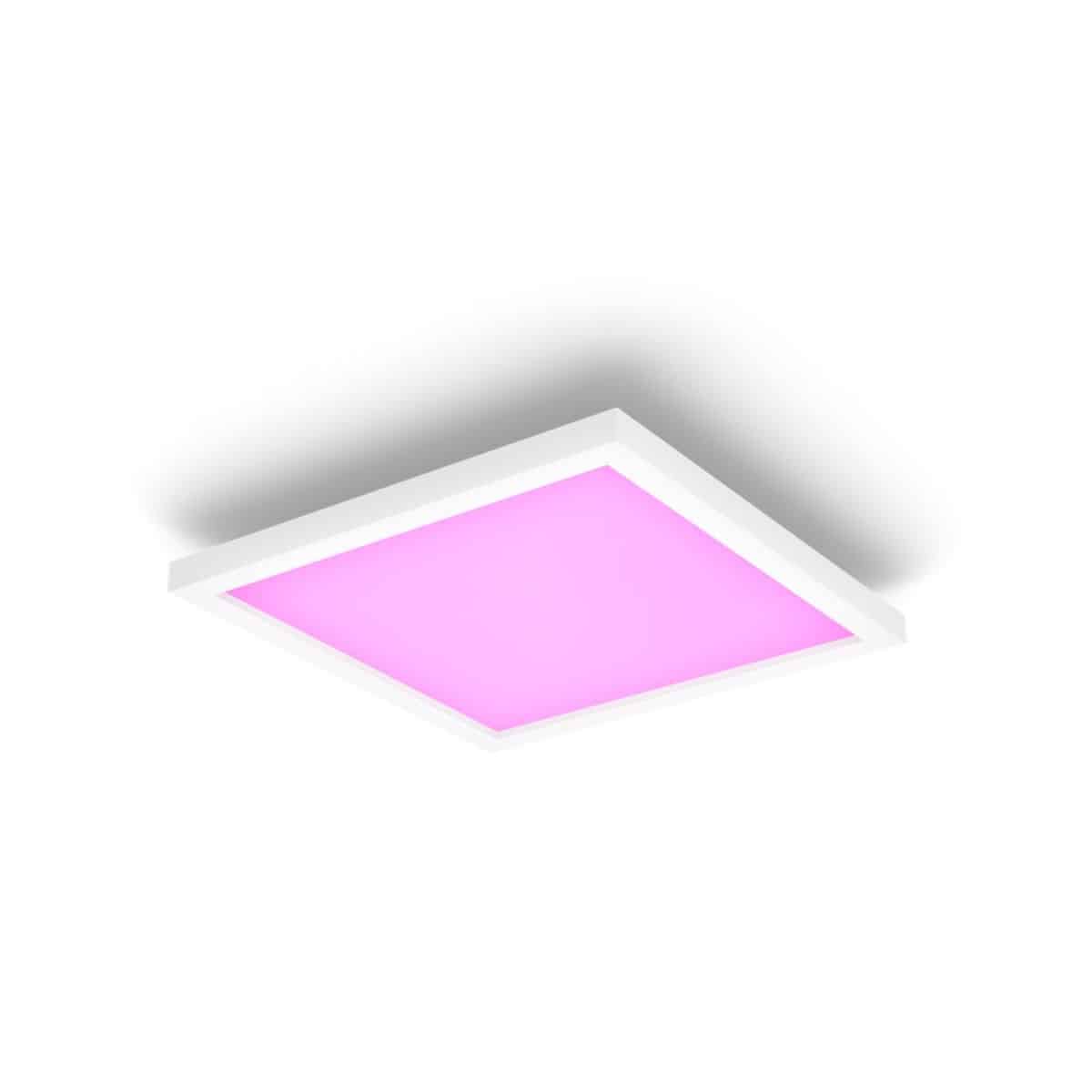 Surimu Plafón Cuadrado P Philips HUE Color Blanco Zigbee & BT