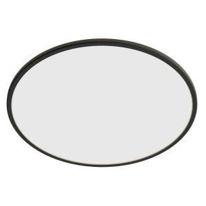 Plafón SuperSlim Negro Superficie Philips 2700K