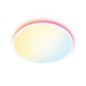 Lámpara Plafón Rune 21w Blanco Color Philips WiZ Wifi Con tecnología SpaceSense