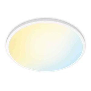 Lámpara Plafón SuperSlim 22w Blanco Ambiance Philips WiZ Wifi Con tecnología SpaceSense
