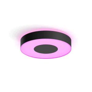Xamento M IP44 Plafón Philips HUE Color Negro Zigbee & BT