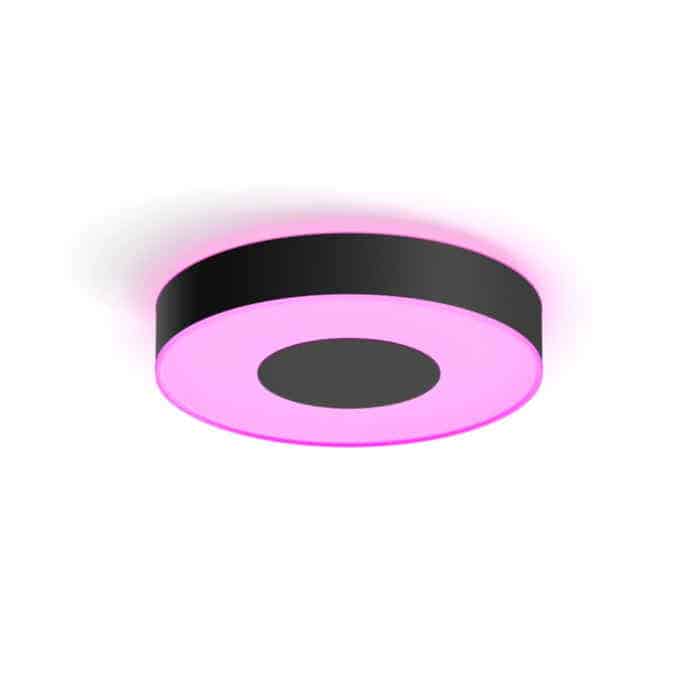 Xamento M IP44 Plafón Philips HUE Color Negro Zigbee & BT