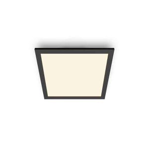 Plafón LED Superficie Touch Funcional Cuadrado 30x30 Philips Cálido Negro Philips