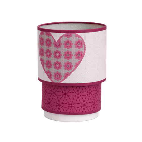 Sobremesa Pantalla Corazones Rosa