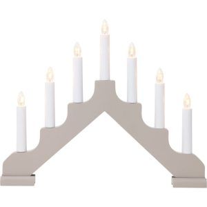 Sobremesa Velas Luces Navidad Ada Gris