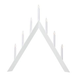 Sobremesa Velas Luces Navidad Arrow Blanco