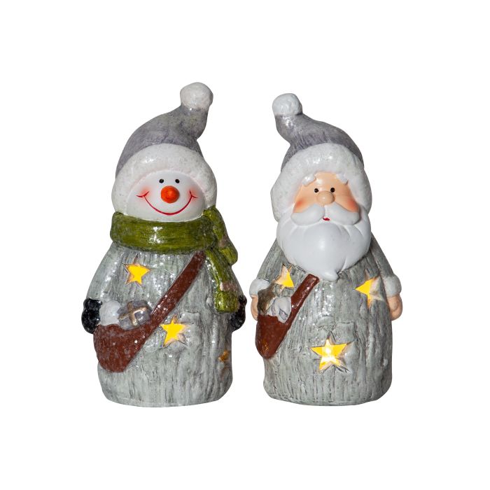 Muñeco Sobremesa Friends Luces Navidad Pack 2