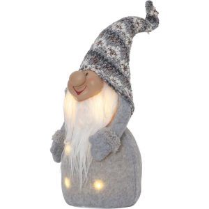 Muñeco Sobremesa Joylight Gris Luces Navidad