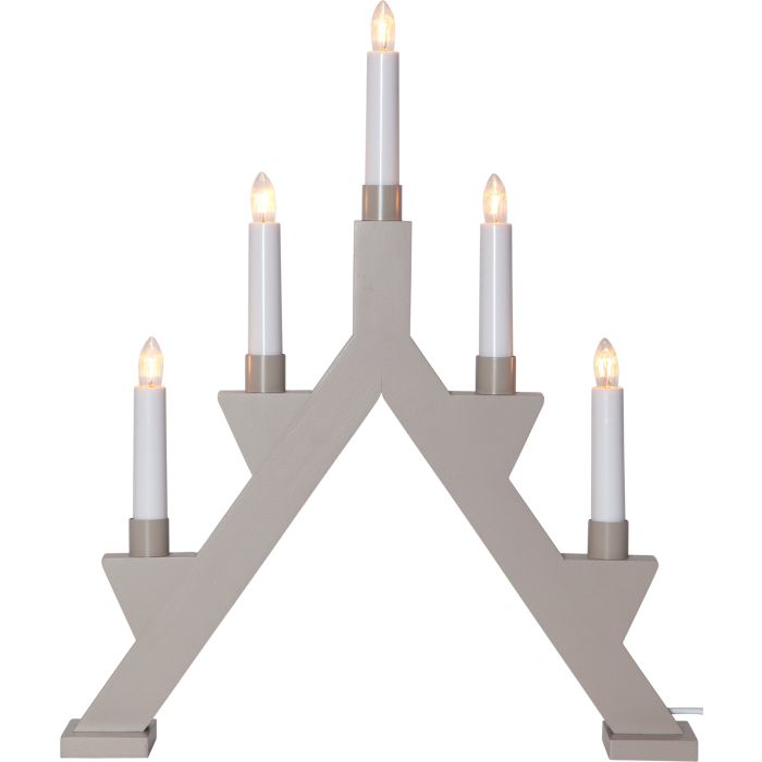 Sobremesa Velas Luces Navidad Zack Gris