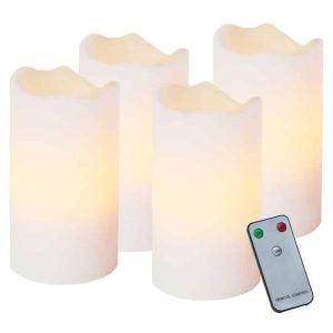 Vela Sobremesa Luces Navidad Blanca Advent Pack 4