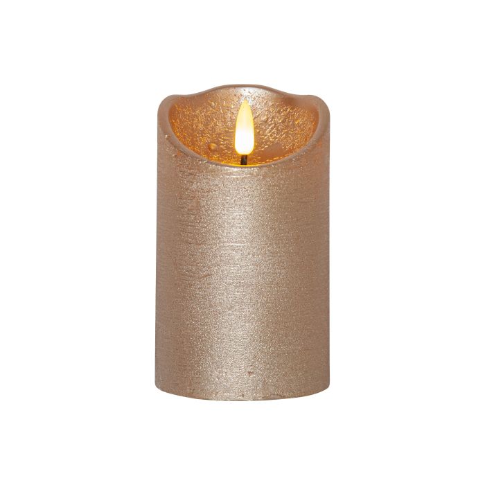 Vela Sobremesa Oro Luces Navidad Flamme