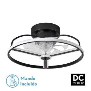 Ventilador Plafón de Techo Bora Negro DC