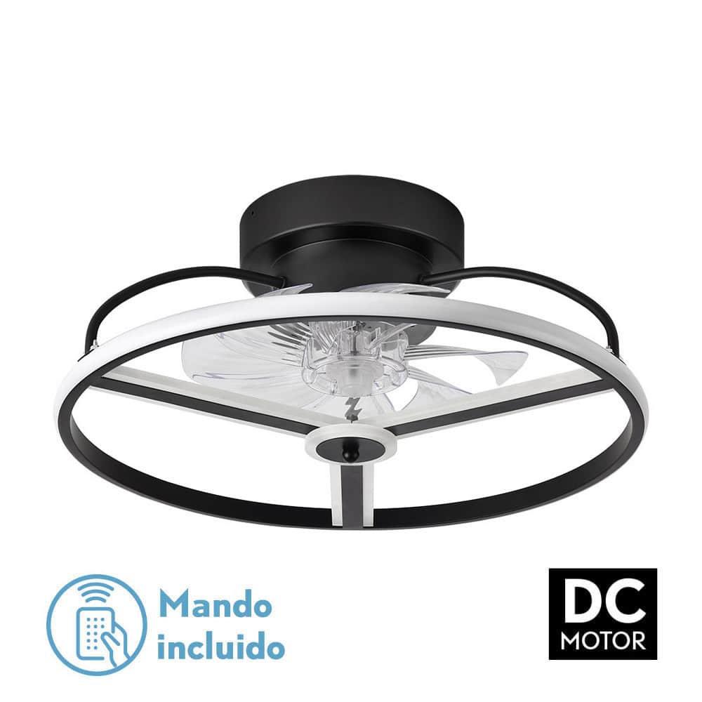 Ventilador Plafón de Techo Bora Negro DC