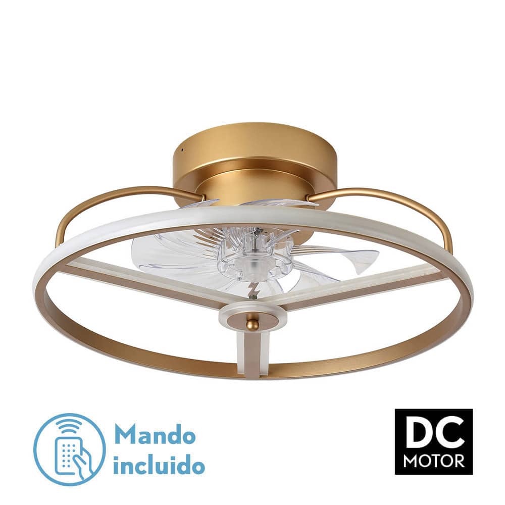 Ventilador Plafón de Techo Bora Oro DC