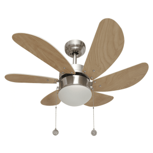 Ventilador de Techo Delfín Níquel Haya