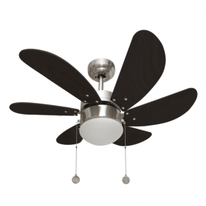 Ventilador de Techo Delfín Níquel Wengue